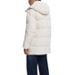 Desigual Cream Polyester Coat