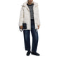 Desigual Cream Polyester Coat