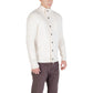 Gianni Lupo Cream Marabou Sweatshirt