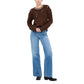 Liu Jo Brown Marabou Sweatshirt