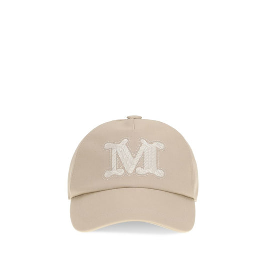 Max Mara Beige Cotton Cap (Baseball Hat)