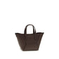 Brunello Cucinelli Bordeaux Calf Leather Bos Taurus Shoulder Bag