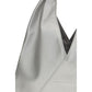 MM6 Silver Polyethylene Handbag