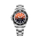 Bobroff Silver Stainless Steel Sport Watch