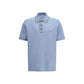 Ferragamo Blue Cotton Polo Shirt