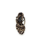 Dolce & Gabbana Brown Fabric Stiletto Heel Sandals