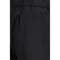 Y-3 Black Cotton Bermuda Shorts