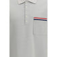 Thom Browne Gray Cotton Polo Shirt
