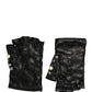 Dolce & Gabbana Black Pearl Embellished Wrist Length Gloves