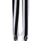 Dolce & Gabbana Black White Stripes Nylon Elbow Length Women Gloves