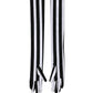 Dolce & Gabbana Black White Stripes Nylon Elbow Length Women Gloves