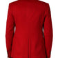 Dolce & Gabbana Red Cashmere Single Breasted Jacket Blazer