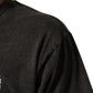 Dolce & Gabbana Gray Logo Embellished Men Crew Neck T-shirt