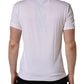 Dolce & Gabbana White Palm Embroidered Men Crew Neck T-shirt