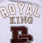 Dolce & Gabbana White DG King Royal Crew Neck Cotton  T-shirt