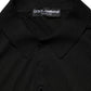 Dolce & Gabbana Black Wool Short Sleeves Men Polo  T-shirt