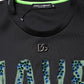 Dolce & Gabbana Black Have Fun Embellished Crew Neck T-shirt