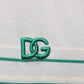 Dolce & Gabbana Gray Green Striped Logo Silk Polo T-shirt