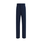 Ferragamo Blue Cotton Chino Pants