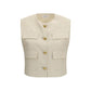 P.A.R.O.S.H. Beige Wool Sleveless Jacket
