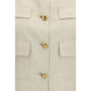 P.A.R.O.S.H. Beige Wool Sleveless Jacket