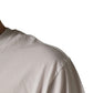 Dolce & Gabbana White Graphic Print Cotton Crew Neck  T-shirt