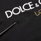 Dolce & Gabbana Black DG London Cotton Men Crew Neck  T-shirt