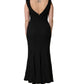 Dolce & Gabbana Black Floral Brocade Sheath Mermaid Dress