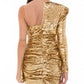 Elisabetta Franchi Bicolor Polyamide Short Dress