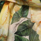 Dolce & Gabbana Yellow Silk Floral Print Pleated Maxi Dress