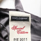 Dolce & Gabbana Black Satin Sleeveless Sweetheart Dress