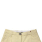 Ganni Yellow High Waisted Straight Pleated Trouser Pants