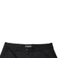 Dolce & Gabbana Black Wool High Waist Cropped Tapered Pants