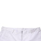 GF Ferre White Mid Waist Straight Chino Women Trouser Pants