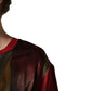 Dolce & Gabbana Maroon Royal Crown Dress Queen Painting Silk  T-shirt