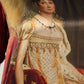Dolce & Gabbana Maroon Royal Crown Dress Queen Painting Silk  T-shirt