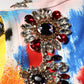 Dolce & Gabbana Multicolor Graffiti Crystals Crop Jersey Top