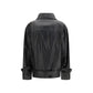PINKO Black Lambskin Leather Jacket