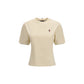 Moncler Grenoble Beige Cotton T-Shirt