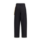 Darkpark Black Cotton Casual Pants