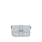 PINKO Blue Calf Leather Bos Taurus Shoulder Bag