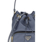Prada Blue Polyamide Backet Bag