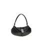 Ganni Blue Recycled Leather Shoulder Bag