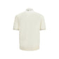 Dolce & Gabbana Beige Silk Polo Shirt