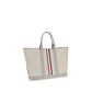 Thom Browne Gray Fabric Shoulder Bag
