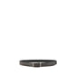Ferragamo Black Calf Leather Bos Taurus Belt