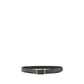 Ferragamo Black Calf Leather Bos Taurus Belt