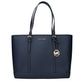Michael Kors Blue Leather Shoulder Bag