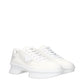 Prada White Fabric Low Top Sneakers