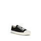 Moschino Black Cotton Low Top Sneakers